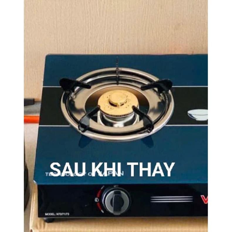 Combo khay inox và kiềng 5 chân cho bếp gas