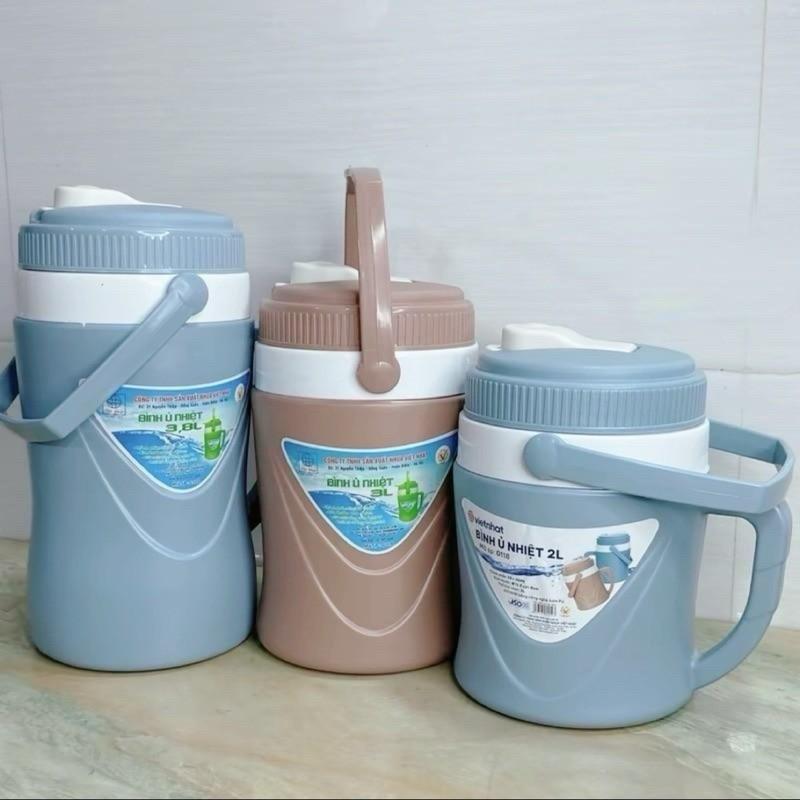 Bình đá 3l, Bình ủ trà 3 lít Việt Nhật , Bình ủ nhiệt 2L VIỆT NHẬT AMIZIN