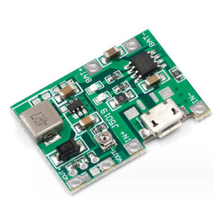 Mạch sạc pin 1S 18650 J5019 dùng IC TC4056 tích hợp mạch tăng áp 2A từ 5V lên 18V