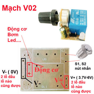 Mạch Delay 0 - 8s V02 (Dùng làm Máy rót rượu nhấn nút rót )