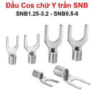 [Bán sỉ combo] (100 cái) Đầu Cos chữ Y trần SNB đồng si mạ chống oxi hoá