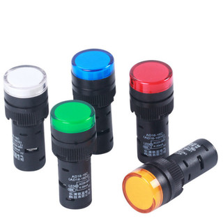 [Bán sỉ combo] (5 cái) Đèn báo AD16 - 16C lỗ khoét 16mm điện áp 12V, 24V, 220VAC, 380VAC