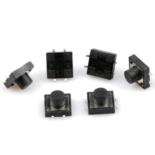 [Bán sỉ combo] (20 cái) Nút nhấn 12x12mm 4 chân dán cao 4.3 - 12mm
