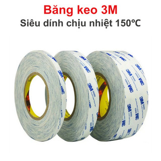 Băng keo tản nhiệt 3M màu đục, siêu dính chịu nhiệt 150 độ cuộn 10 mét