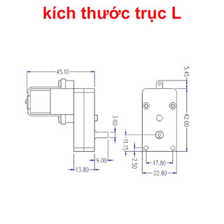 Động cơ giảm tốc chuyên gắn bánh xe DIY, hai màu sắc vàng / xanh