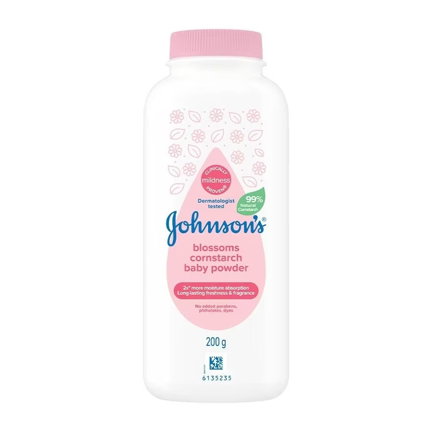 Ảnh Phấn Johnson's Blossoms Cornstarch Baby Powder 200g 2