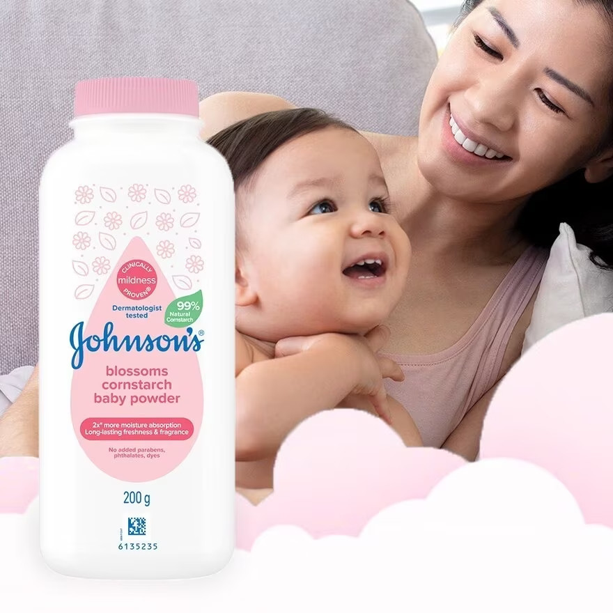 Ảnh Phấn Johnson's Blossoms Cornstarch Baby Powder 200g 3