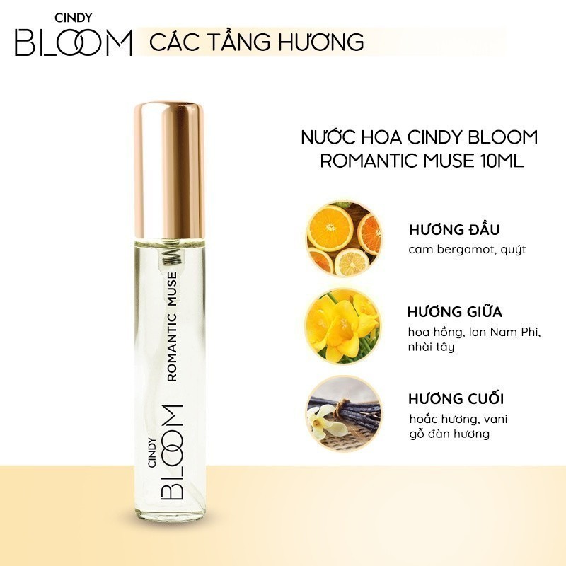 Ảnh Nước hoa nữ Cindy Bloom Romantic Muse hương quyến rũ lãng mạn 10ml 3