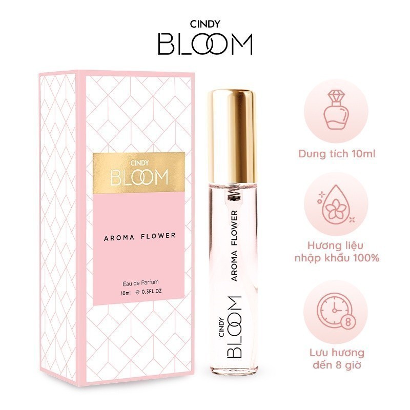 Ảnh Nước hoa nữ Cindy Bloom Aroma Flower hương ngọt ngào nữ tính 10ml 2