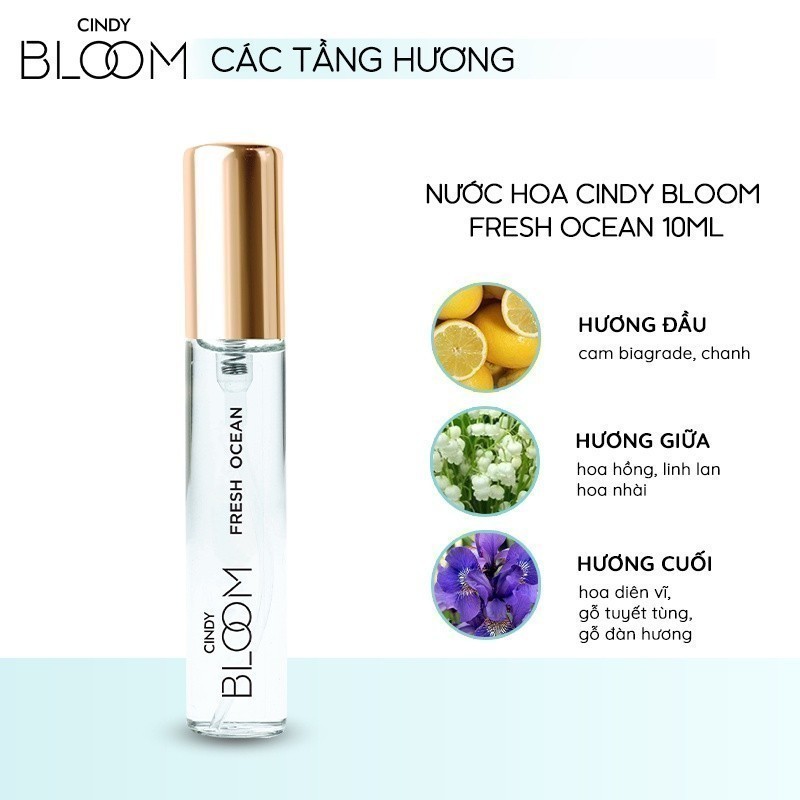 Ảnh Nước hoa nữ Cindy Bloom Fresh Ocean hương năng động trẻ trung 10ml 3