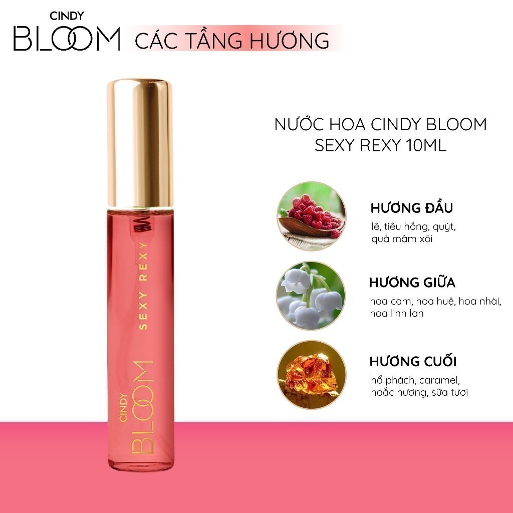 Ảnh Nước hoa nữ Cindy Bloom Sexy Rexy Hương Gợi Cảm Nóng Bỏng 10ml 2