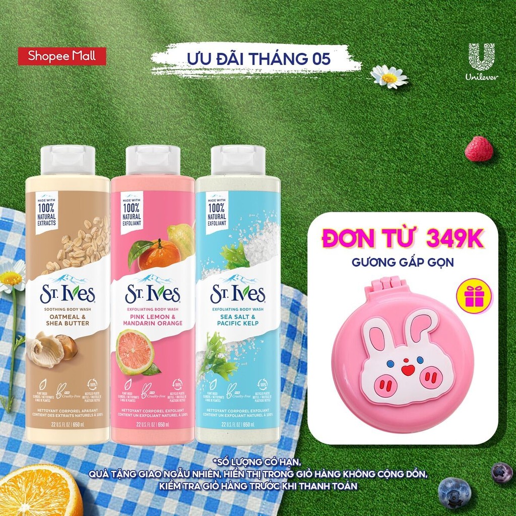 Ảnh [Flashsale] Sữa tắm dưỡng da body St.ives 650ml (Tùy chọn mùi) 1
