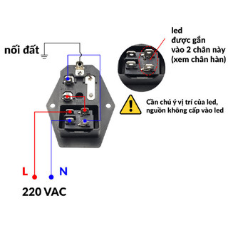 [Bán sỉ combo] Đầu nối nguồn, jack cắm AC hàn dây chịu tải tốt cho máy móc thiết bị điện
