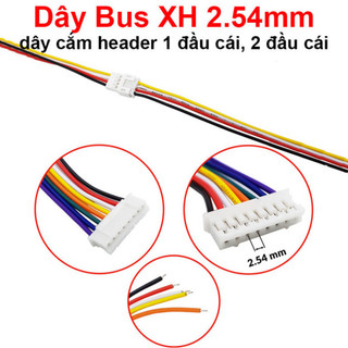[Bán sỉ combo] (10 cái) Dây Bus XH 2.54mm, dây cắm header 1 đầu cái, 2 đầu cái