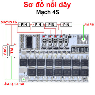 Mạch sạc bảo vệ pin lithium / pin sắt LifePo4 dùng cho khối pin 3S/4S/5S 100A