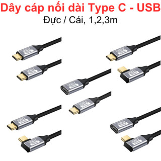 Dây cáp nối dài Type C USB 3.1 gen 2 10Gbps PD 100w hỗ trợ 4k 60hz