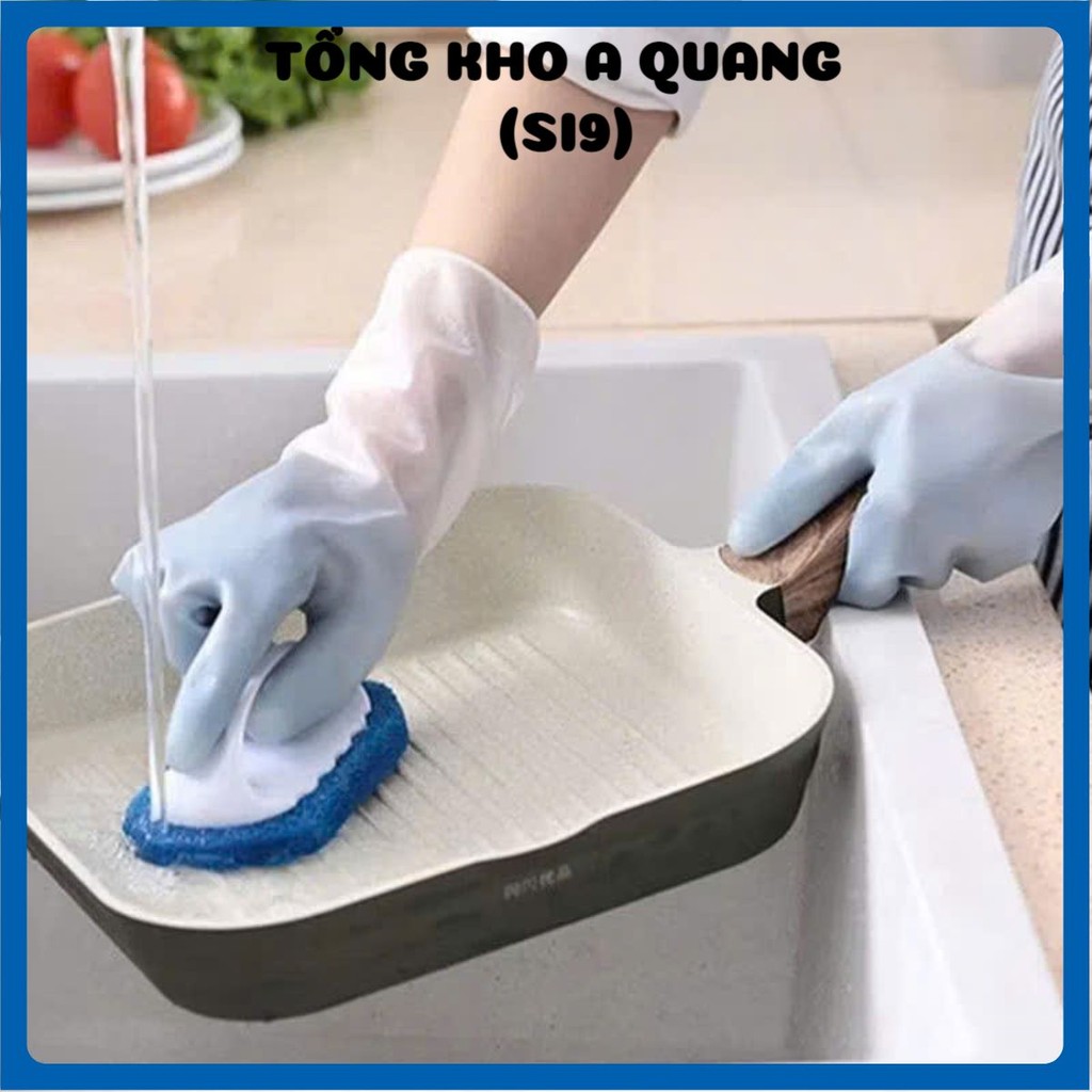 [COMBO 10]GĂNG TAY CAO SU RỬA CHÉN KHÔNG BÁM MÙI - Găng Tay Màu Loang An Toàn Cho Da Tay,Đôi Găng Tay 2 Màu Không Mùi Hó