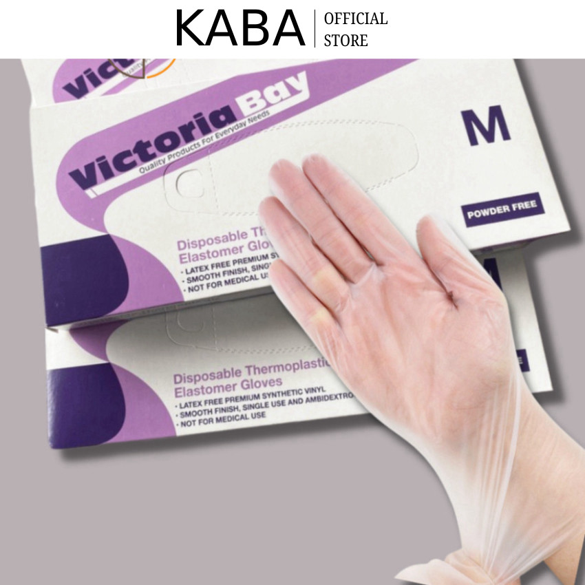 Găng Tay Nấu Ăn Siêu Dai Nhà Bếp Bao Tay Nấu Ăn Chất Liệu TPE COMBO 5 Hộp 100 Cái Chế Biến Thức Ăn Siêu Sạch Sẽ KABA