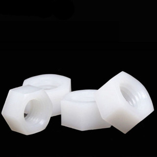 [Bán sỉ combo] (20 cái) đai ốc, tán dẹp, tán Ecu nhựa trắng M2-M8