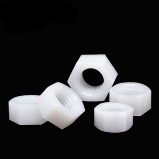 [Bán sỉ combo] (20 cái) đai ốc, tán dẹp, tán Ecu nhựa trắng M2-M8