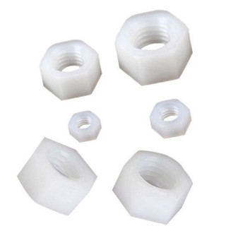[Bán sỉ combo] (20 cái) đai ốc, tán dẹp, tán Ecu nhựa trắng M2-M8