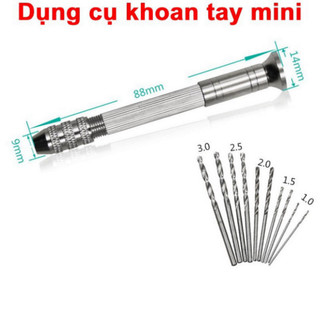 Dụng cụ khoan tay, mũi khoan mini làm đồ thủ công