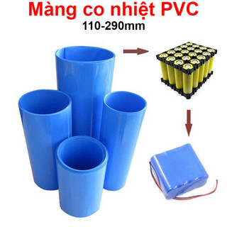 [Bán sỉ combo] (2M) màng co nhiệt PVC bọc pin từ 110 - 280mm
