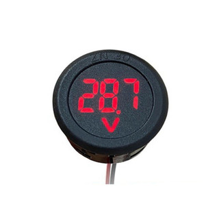 [Bán sỉ combo] Đồng hồ tròn đo điện áp 4 - 100V DC màn hình LED