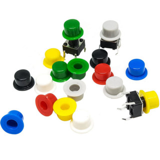 [Bán sỉ combo] (50 cái) Nắp nút nhấn 6x6mm hình mũ đường kính trong 3.1Mm / 3.4mm cao 6mm