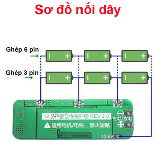 Mạch sạc cân bằng khối pin 3S ( 3 viên 18650) - dòng xả 20A