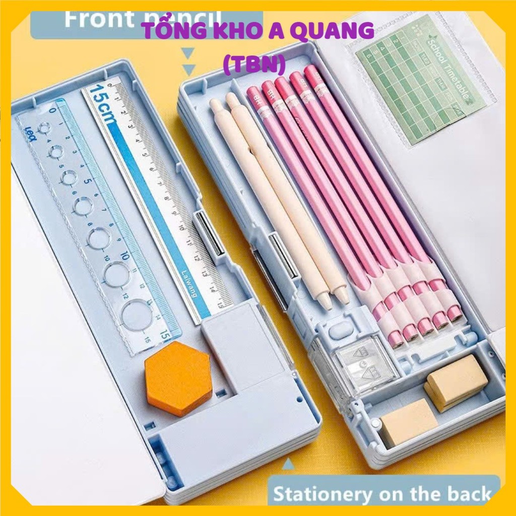 HỘP BÚT HỌC SINH ĐA NĂNG KIỂU DÁNG DỄ THƯƠNG - Hộp Bút Cao Cấp 3d Gọt Bút Chì,Hộp đựng bút nhiều ngăn chắc chắn