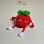 Móc khóa cà chua bằng len cotton milk 125g đáng yêu phụ kiện trang trí balo handmade