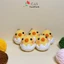 Móc khóa gà con nở handmade len nhung gấu siêu dễ thương móc balo chìa khóa