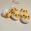 Móc khóa gà con nở handmade len nhung gấu siêu dễ thương móc balo chìa khóa