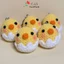 Móc khóa gà con nở handmade len nhung gấu siêu dễ thương móc balo chìa khóa