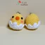 Móc khóa gà con nở handmade len nhung gấu siêu dễ thương móc balo chìa khóa