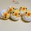 Móc khóa gà con nở handmade len nhung gấu siêu dễ thương móc balo chìa khóa