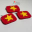 Móc khóa lá cờ Việt Nam 2 mặt sao bằng len handmade