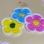 Lót ly hoa 5 cánh nhiều màu len cotton dễ thương thấm hút