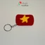 Móc khóa lá cờ Việt Nam 2 mặt sao bằng len handmade