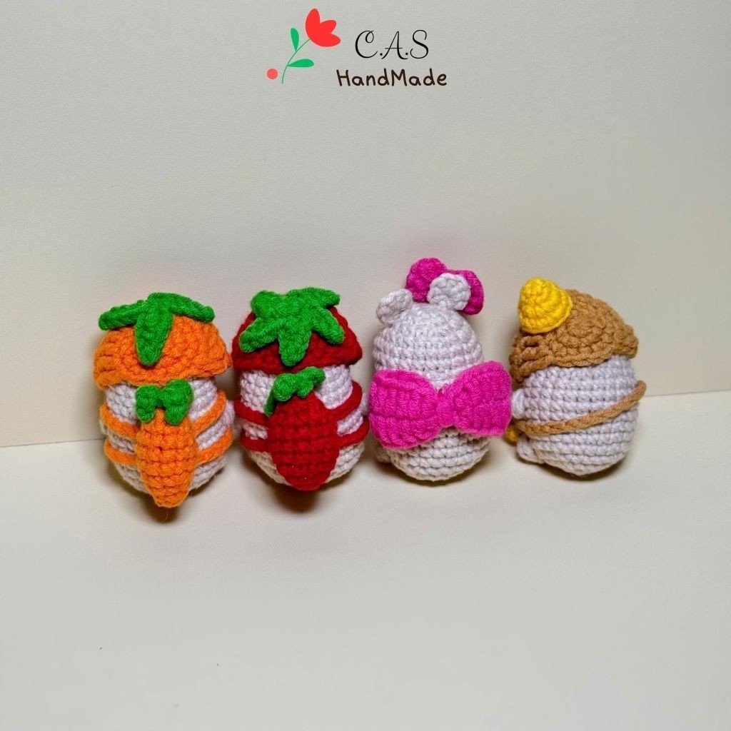 [Có sẵn] Móc khóa Capybara handmade len cotton milk 125g treo balo túi, chìa khóa đáng yêu
