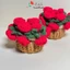 Đế lót ly hoa chuông, hoa hồng bằng len handmade xinh xắn trang trí bàn, có chậu thấm nước