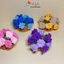 Đế lót ly hoa chuông, hoa hồng bằng len handmade xinh xắn trang trí bàn, có chậu thấm nước