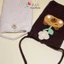 Túi đựng điện thoại 11x17cm đeo chéo bằng len handmade cute, có dây