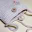 Túi đựng điện thoại 11x17cm đeo chéo bằng len handmade cute, có dây