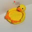 Lót ly len con vịt sợi cotton handmade đáng yêu trang trí bàn ăn