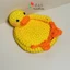 Lót ly len con vịt sợi cotton handmade đáng yêu trang trí bàn ăn