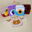 Túi dây rút mini 9x10cm đựng trang sức, son, tai nghe, phụ kiện bằng len handmade