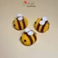 Móc khóa con ong bằng len cotton milk 125g handmade trang trí balo chìa khóa