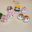 Móc khóa len bé nấm sợi nhung chenille dễ thương treo balo quà tặng